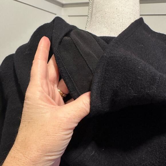 Maje Hooded Wool Blend Coat - Picture 10 of 14